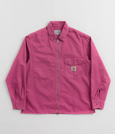 Carhartt Rainer Shirt Jacket in Magenta and Gold
