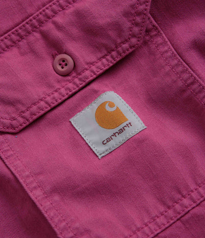 Carhartt Rainer Shirt Jacket in Magenta and Gold