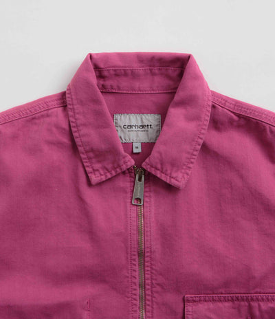Carhartt Rainer Shirt Jacket in Magenta and Gold