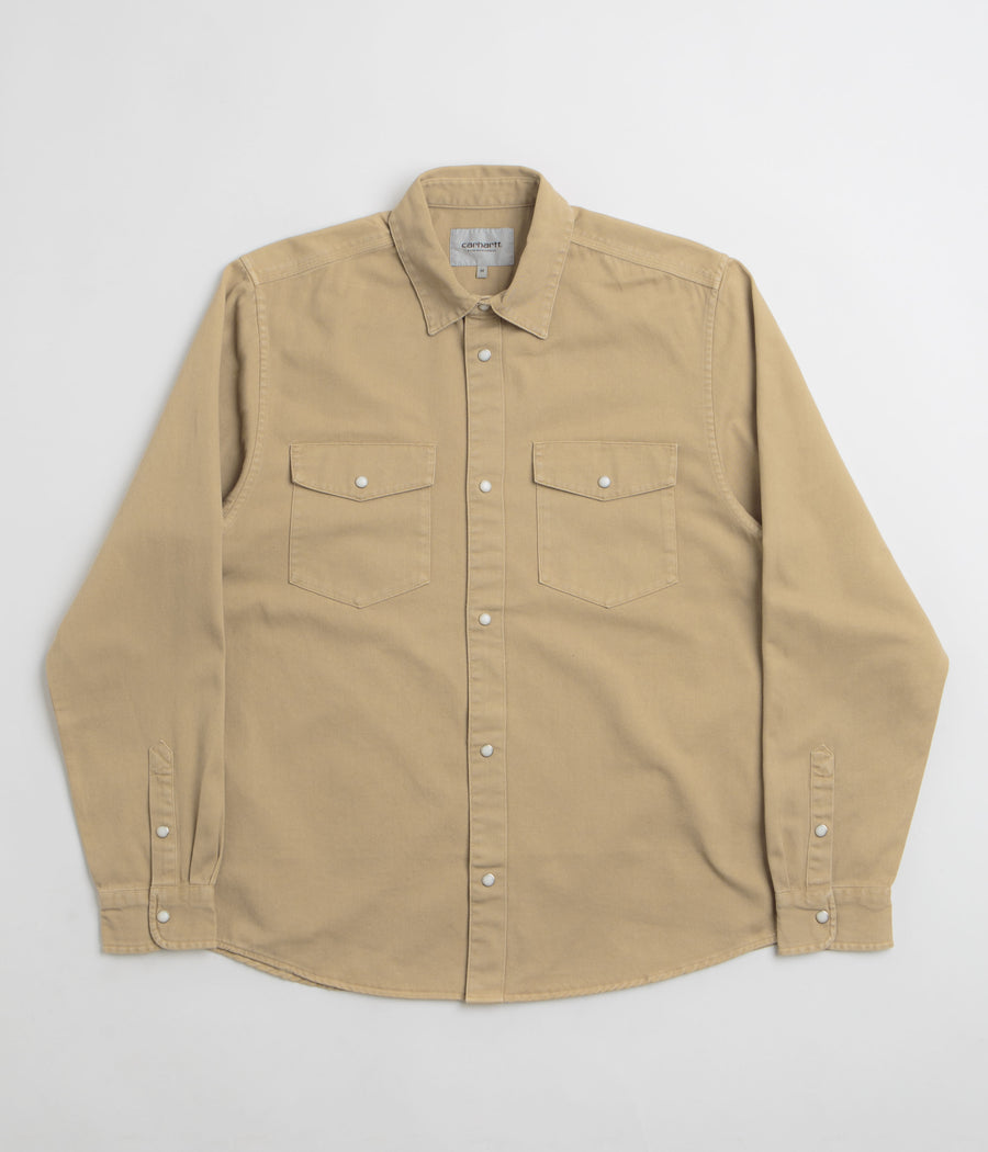 Carhartt Santa Fe Shirt in Dusty Hamilton Brown