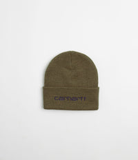 Carhartt Script Beanie in Highland and Cassis