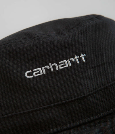 Carhartt Script Bucket Hat - Black / White