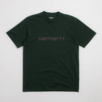 Carhartt Script T-Shirt - Dark Scarab / Palisander thumbnail