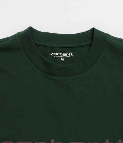 Carhartt Script T-Shirt - Dark Scarab / Palisander