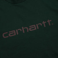 Carhartt Script T-Shirt - Dark Scarab / Palisander thumbnail