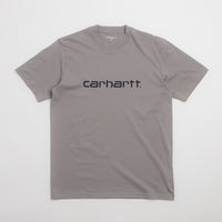 Carhartt Script T-Shirt - Shady Grey / Dark Navy thumbnail