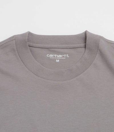 Carhartt Script T-Shirt - Shady Grey / Dark Navy