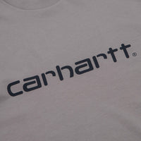 Carhartt Script T-Shirt - Shady Grey / Dark Navy thumbnail