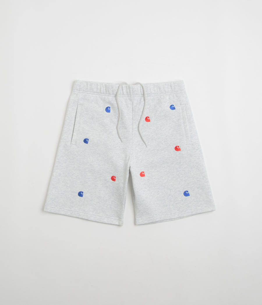 Carhartt Seek Sweat Shorts in Ash Heather