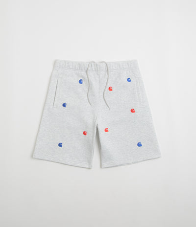 Carhartt Seek Sweat Shorts in Ash Heather