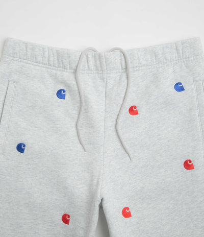 Carhartt Seek Sweat Shorts in Ash Heather
