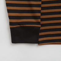 Carhartt Seidler Pocket Long Sleeve T-Shirt - Seidler Stripe / Deep Hamilton Brown / Black thumbnail