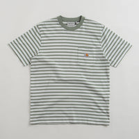 Carhartt Seidler Pocket T-Shirt in Park and White thumbnail
