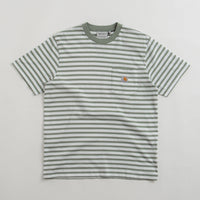Carhartt Seidler Pocket T-Shirt - Park / White thumbnail