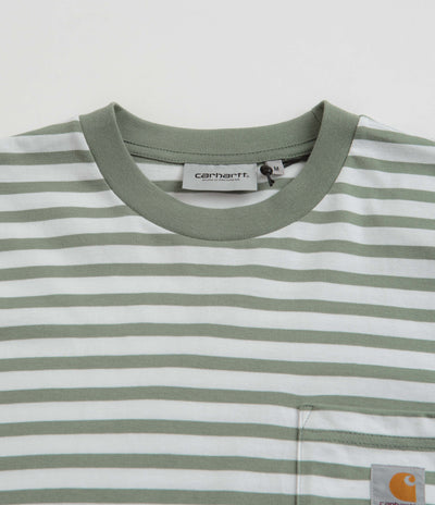 Carhartt Seidler Pocket T-Shirt in Park and White