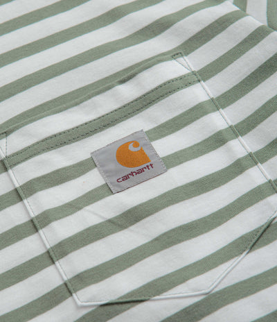 Carhartt Seidler Pocket T-Shirt in Park and White
