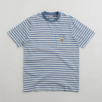 Carhartt Seidler Pocket T-Shirt in Sorrent and White thumbnail