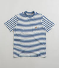 Carhartt Seidler Pocket T-Shirt in Sorrent and White