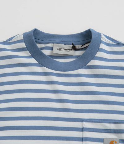 Carhartt Seidler Pocket T-Shirt in Sorrent and White
