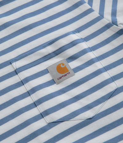 Carhartt Seidler Pocket T-Shirt in Sorrent and White