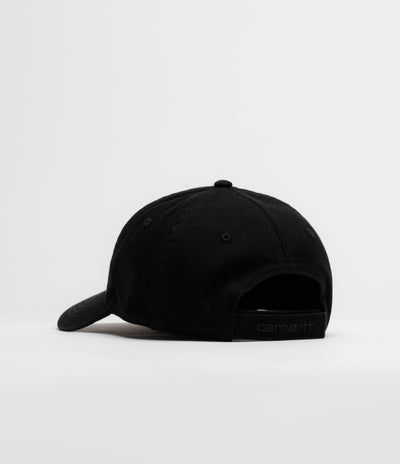 Carhartt Selby Canvas Cap - Black Stone Washed