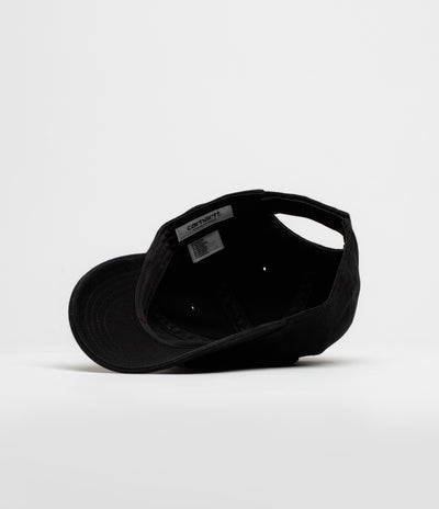 Carhartt Selby Canvas Cap - Black Stone Washed