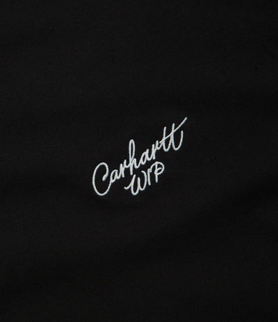Carhartt Signature Script T-Shirt in Black and White