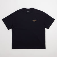 Carhartt Signature Script T-Shirt - Dark Navy / WIP Dusty Hamilton thumbnail