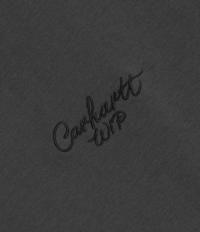 Carhartt Signature Script T-Shirt - Graphite / Dark Scarab