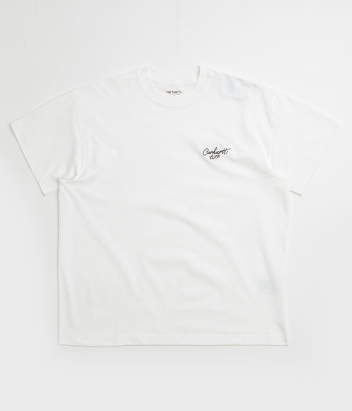 Carhartt Signature Script T-Shirt - White / Black