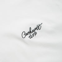 Carhartt Signature Script T-Shirt - White / Black thumbnail