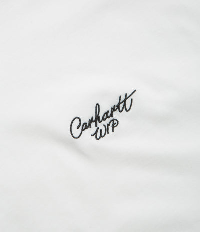 Carhartt Signature Script T-Shirt - White / Black
