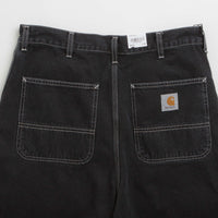 Carhartt Simple Shorts - Black Stone Washed thumbnail
