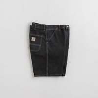 Carhartt Simple Shorts in Heavy Stone Washed Black thumbnail