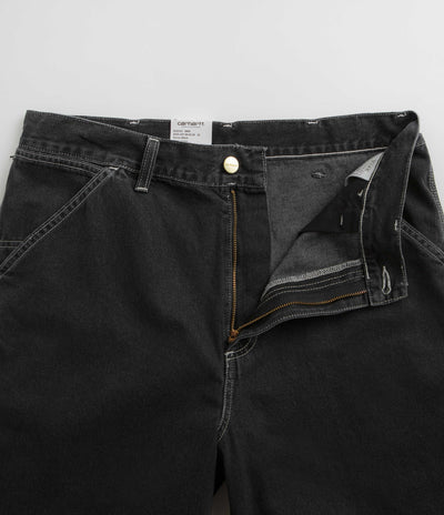 Carhartt Simple Shorts in Heavy Stone Washed Black