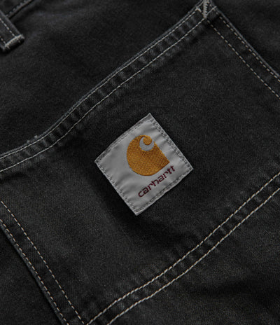 Carhartt Simple Shorts in Heavy Stone Washed Black