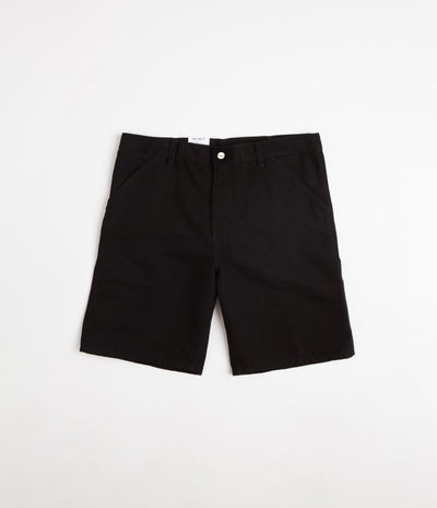 Carhartt Single Knee Shorts in Black Rinsed