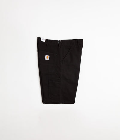 Carhartt Single Knee Shorts in Black Rinsed