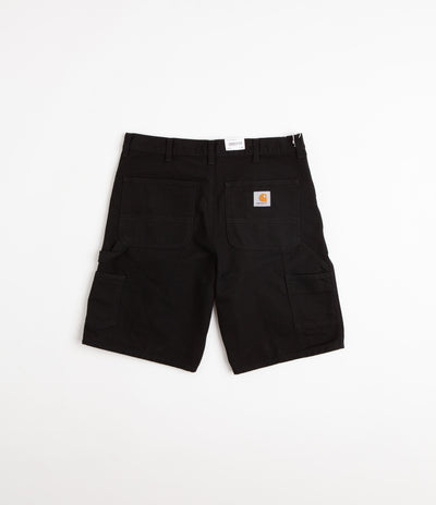 Carhartt Single Knee Shorts in Black Rinsed