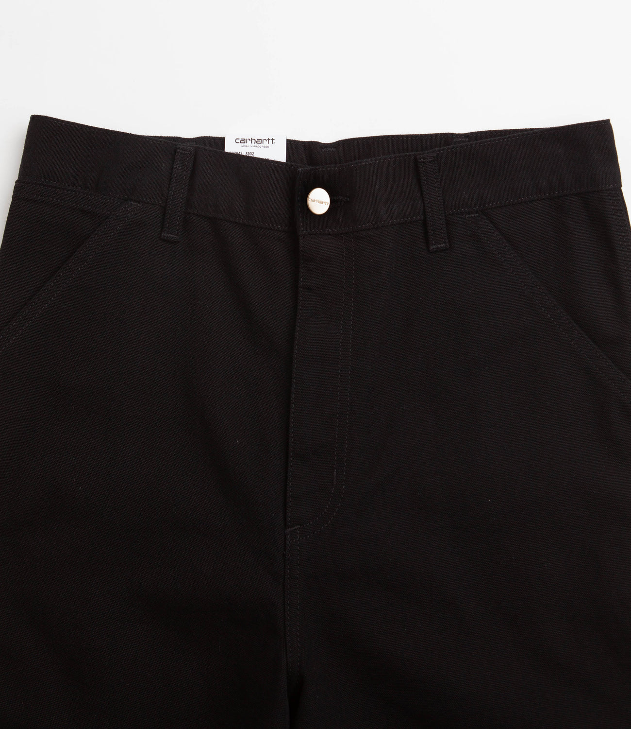 Carhartt Single Knee Shorts - Black Rinsed | Flatspot