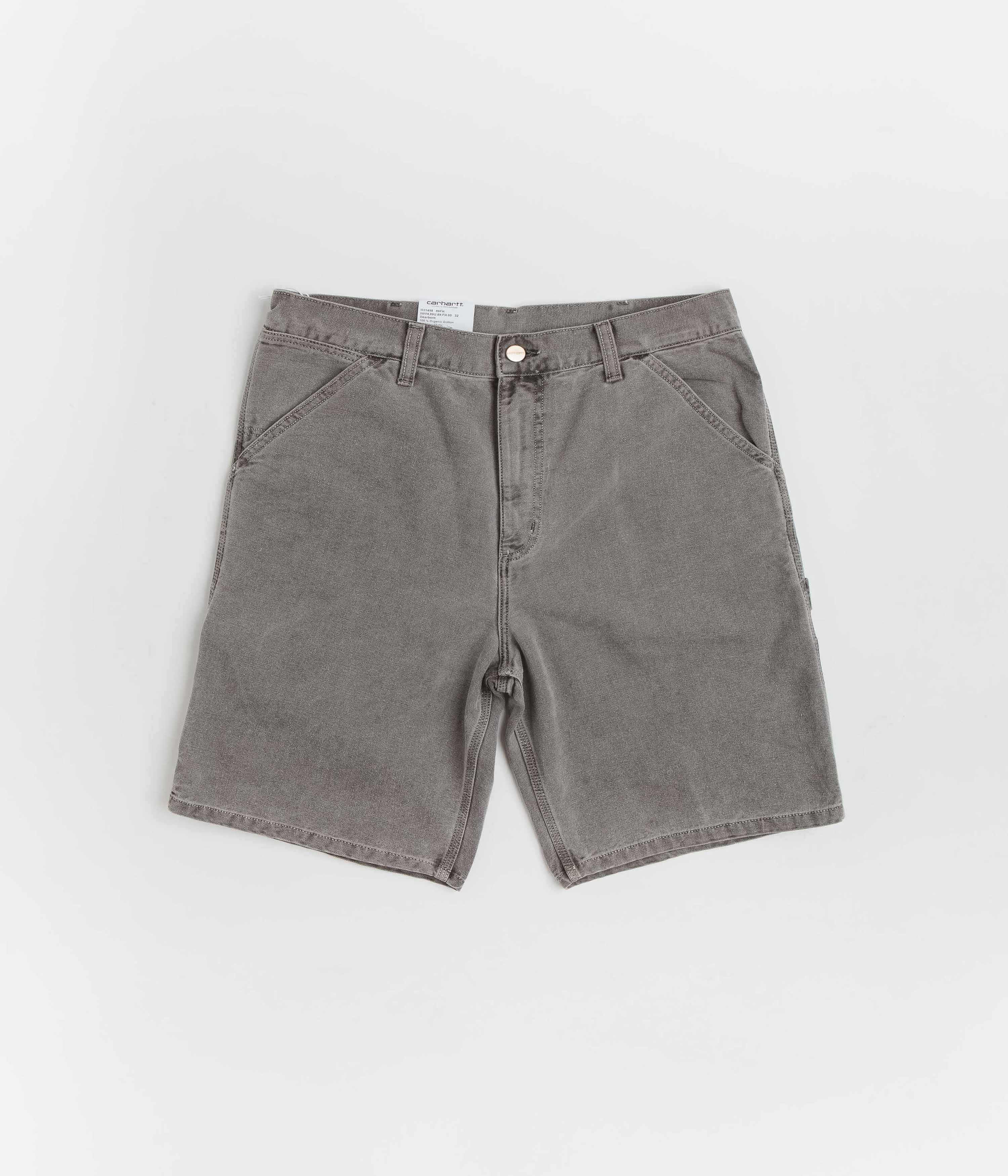 Carhartt Single Knee Shorts in Faded Black