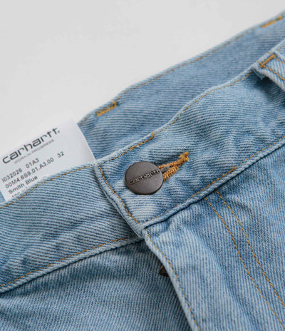 Carhartt Single Knee Shorts - Heavy Stone Bleached Blue