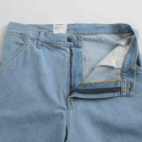 Carhartt Single Knee Shorts - Heavy Stone Bleached Blue thumbnail