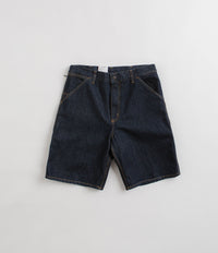 Carhartt Single Knee Shorts in Rinsed Blue