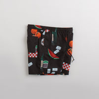 Carhartt Slater Swim Trunks in Isis Maria Dinner Print and Black thumbnail