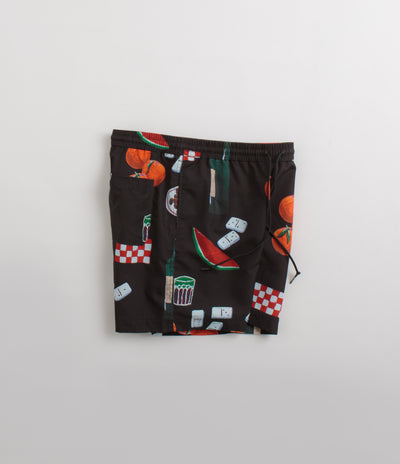 Carhartt Slater Swim Trunks in Isis Maria Dinner Print and Black