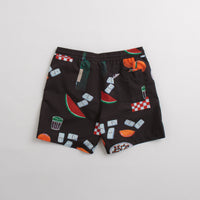 Carhartt Slater Swim Trunks in Isis Maria Dinner Print and Black thumbnail