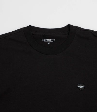 Carhartt Small Heart T-Shirt - Black / Black