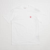 Carhartt Small Heart T-Shirt - White / Red thumbnail