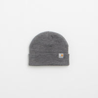 Carhartt Stratus Low Beanie in Dark Grey Heather thumbnail